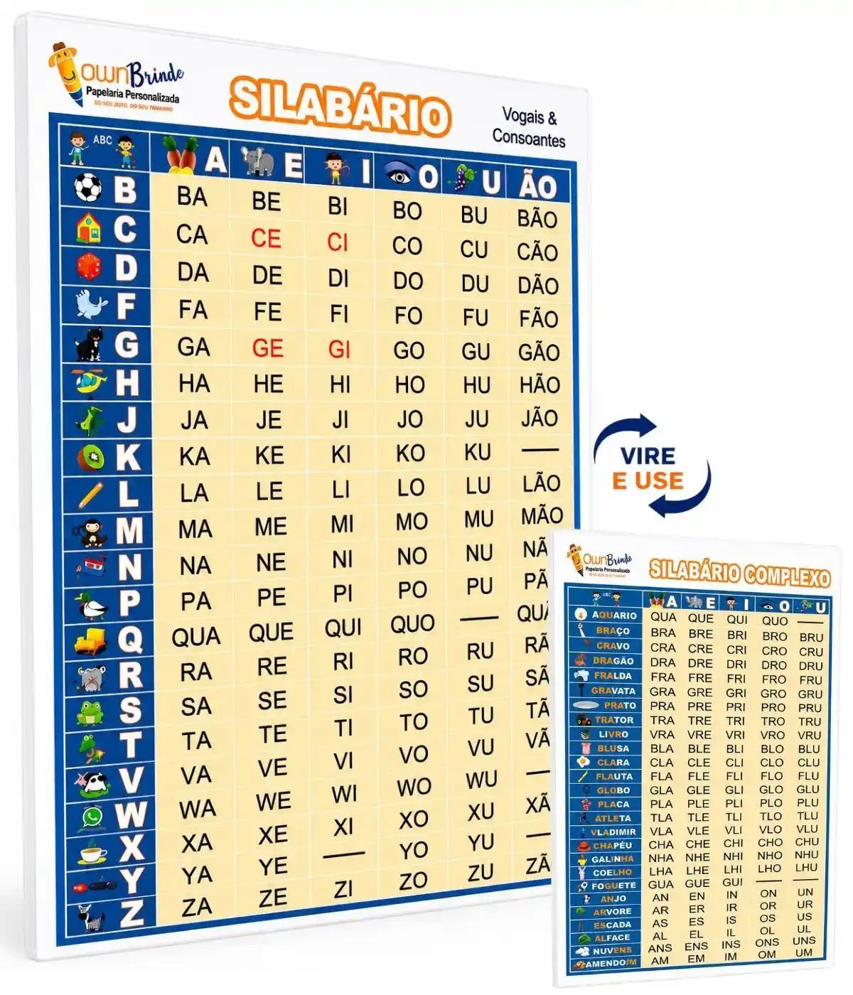 Alfabeto Móvel EVA e Silabário-educação Infantil- Pedagógico